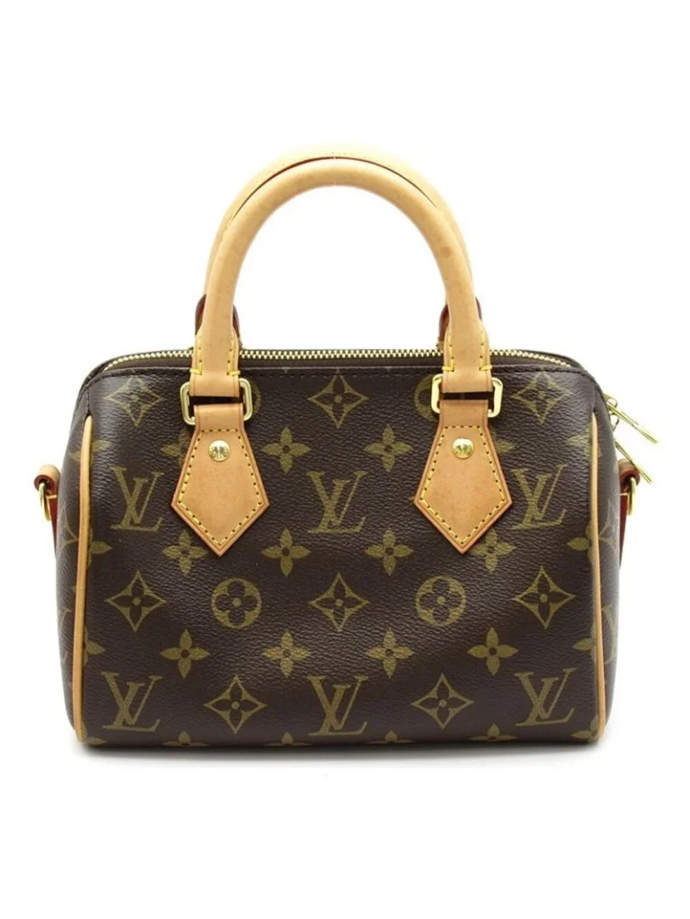 Louis Vuitton Speedy Bandouliere 20 Monogram Boston Bag Brown